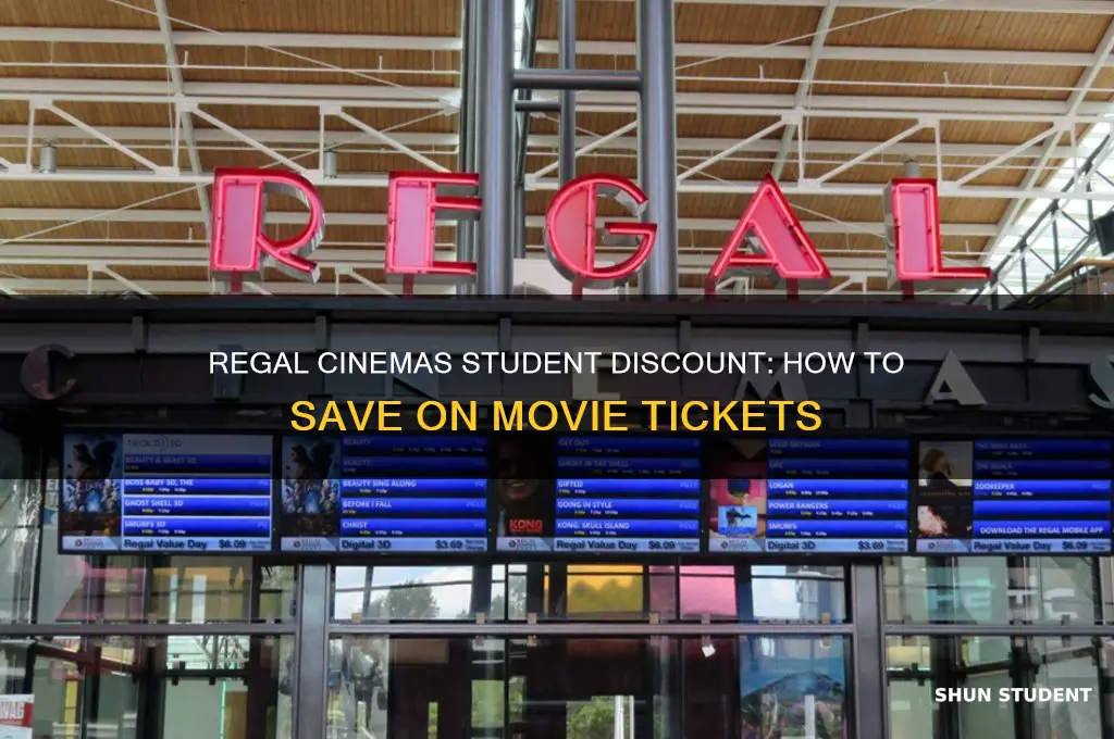 does regal cinema do student discount