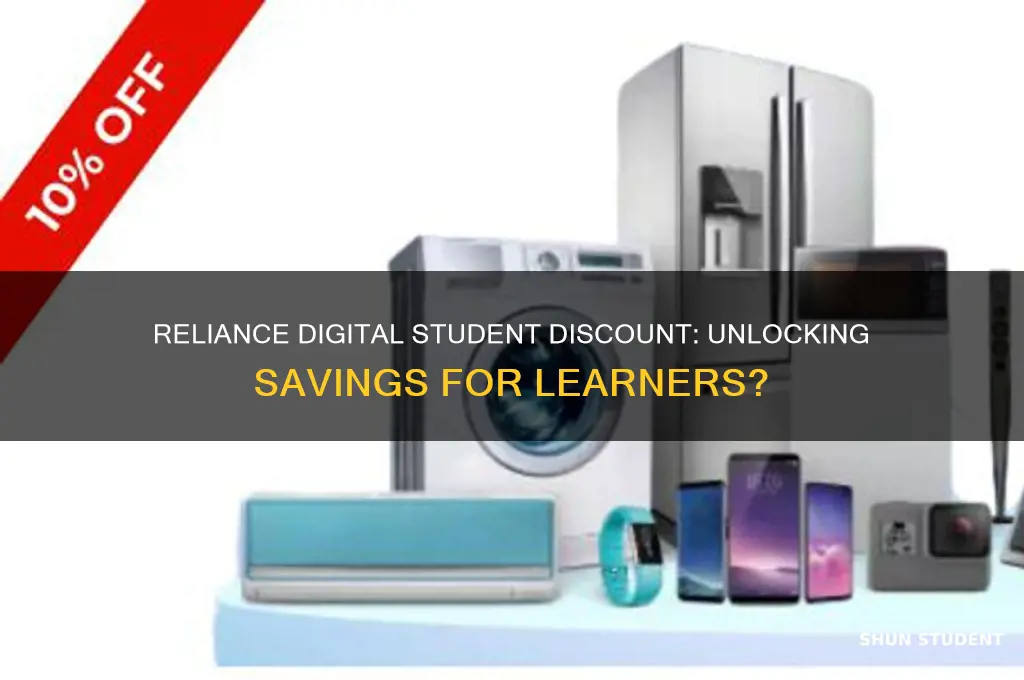 does reliance digital give student discount