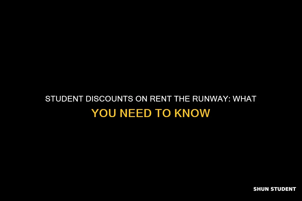 does rent the runway have discount for students