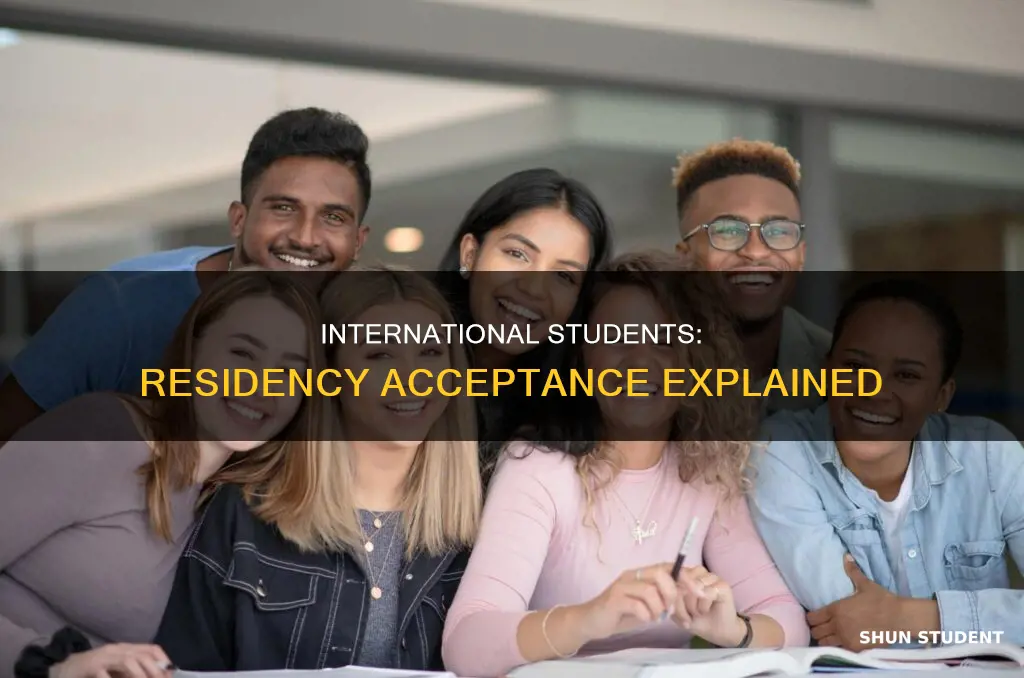 does residency accept international student