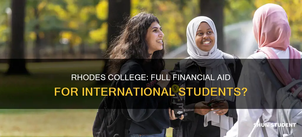 does rhodes college give full financial aid to international students