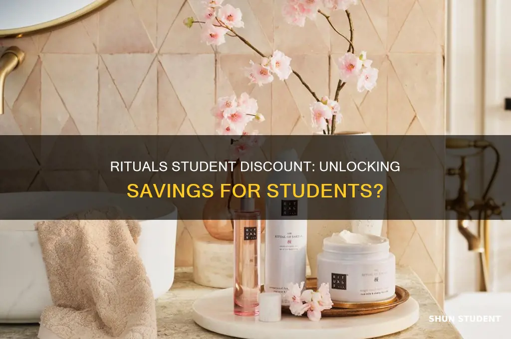 does rituals do student discount