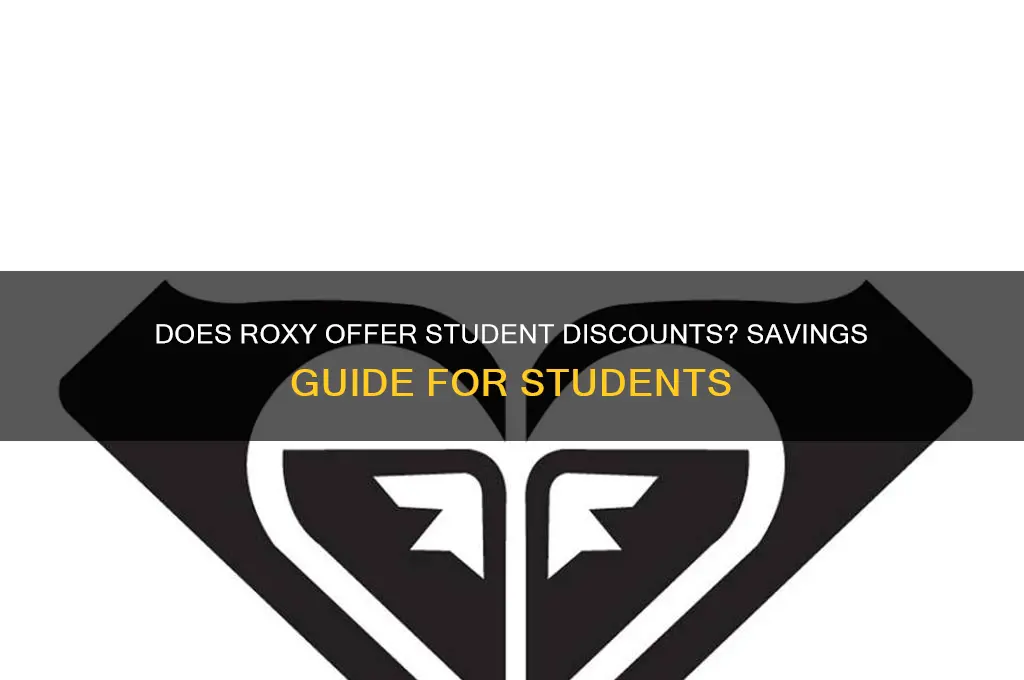 does roxy do student discount