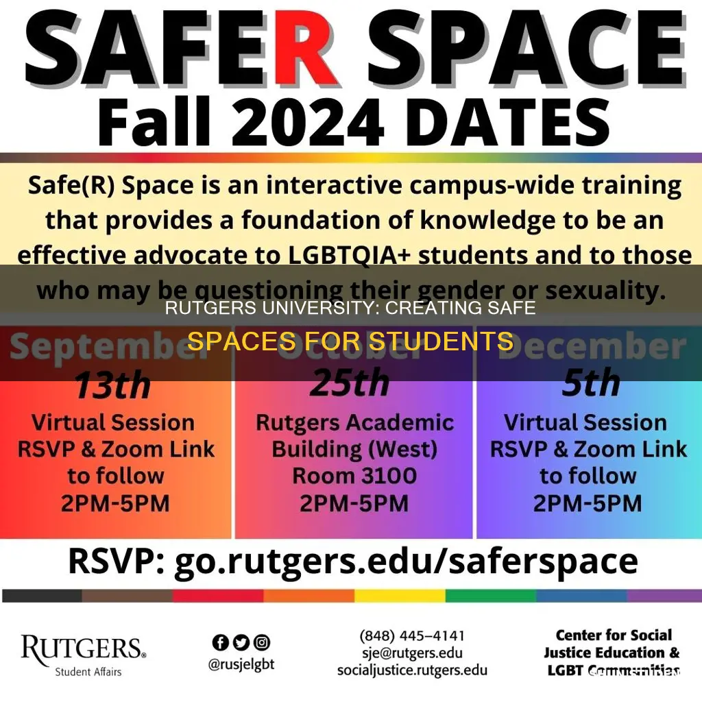 does rutgers university offer safe spaces for students