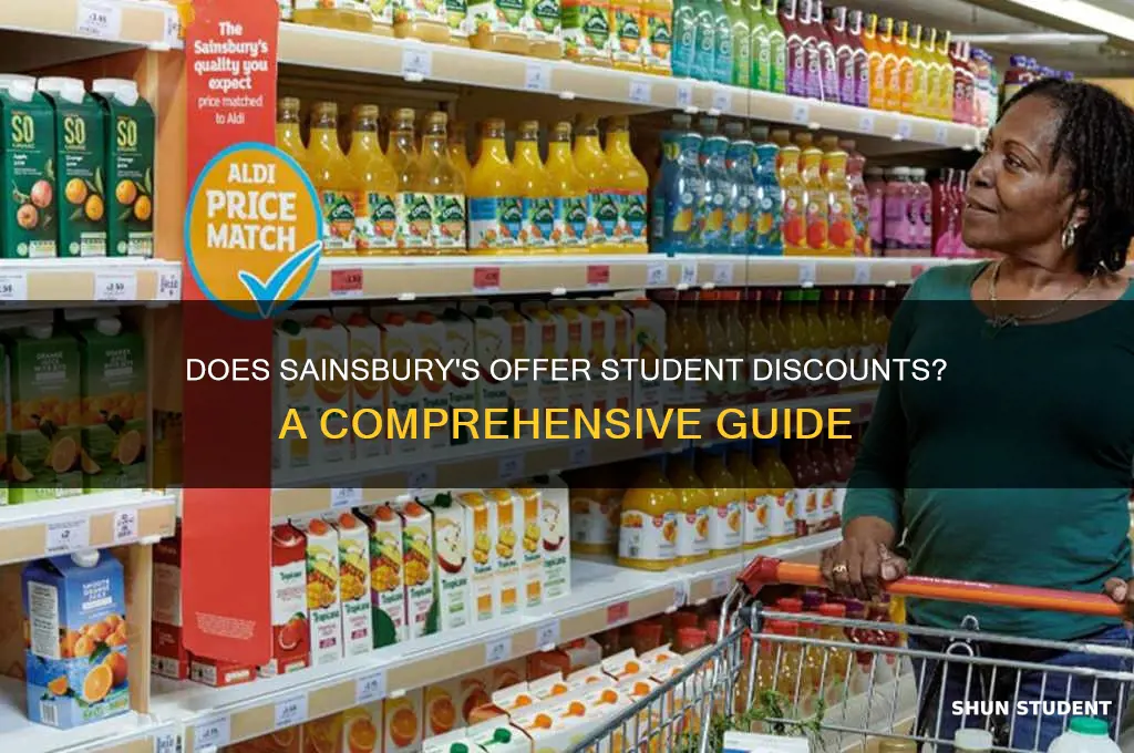 does sainsburys do student discount