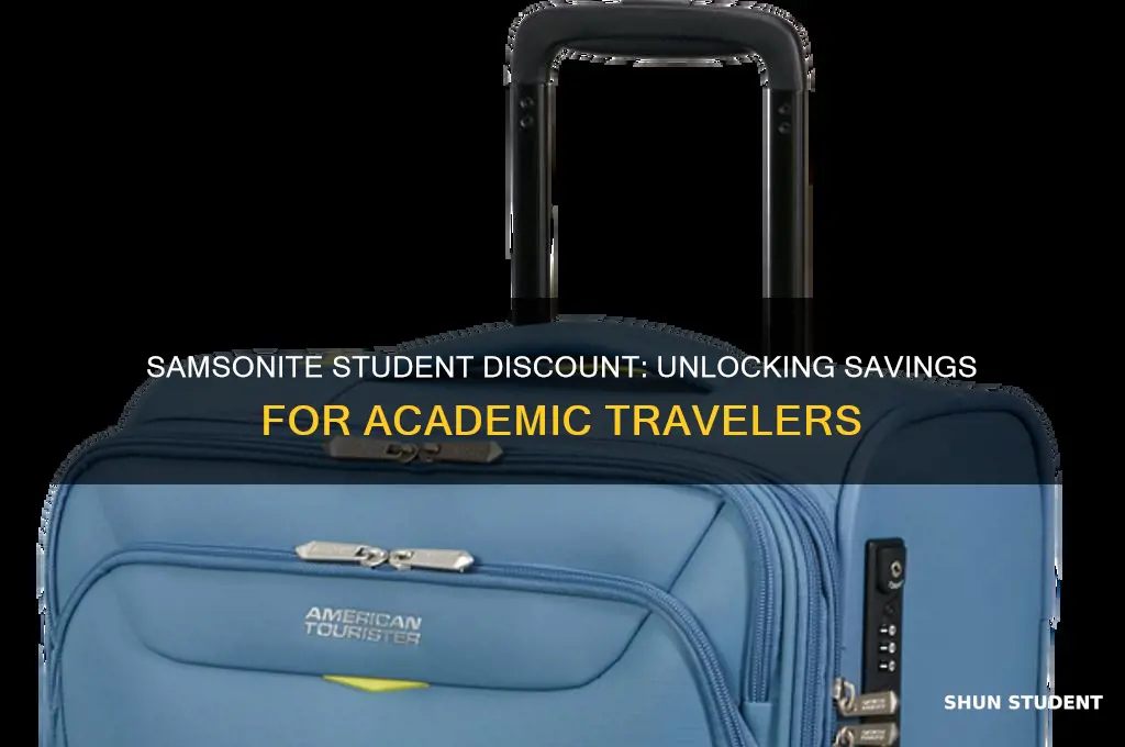 does samsonite offer student discount