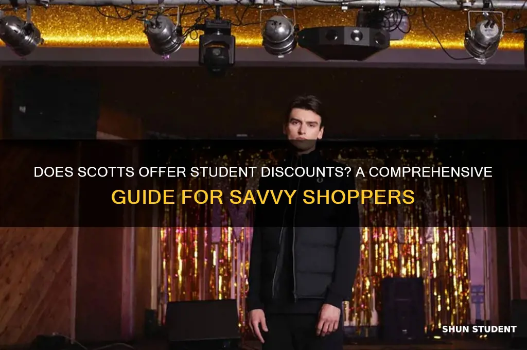 does scotts do student discount