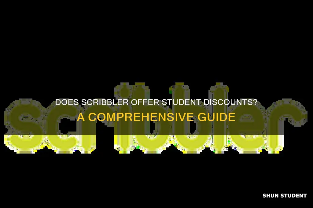 does scribbler do student discount