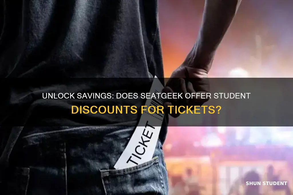 does seatgeek have student discount