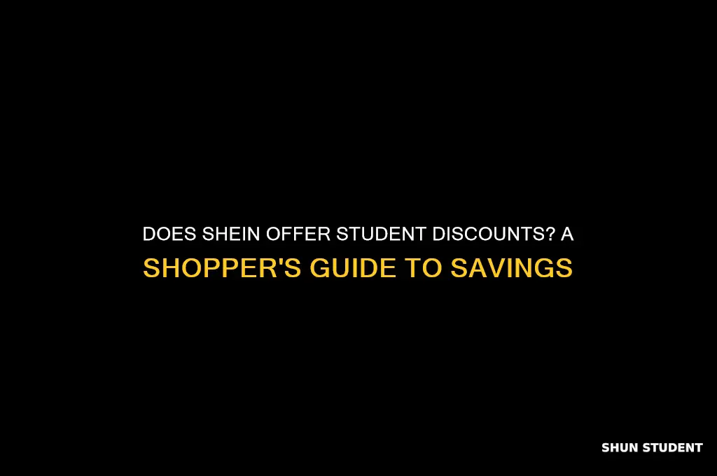 does shein have student discounts