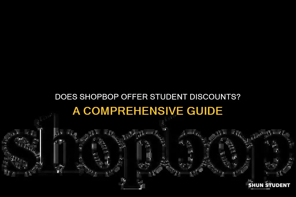 does shopbop do student discounts