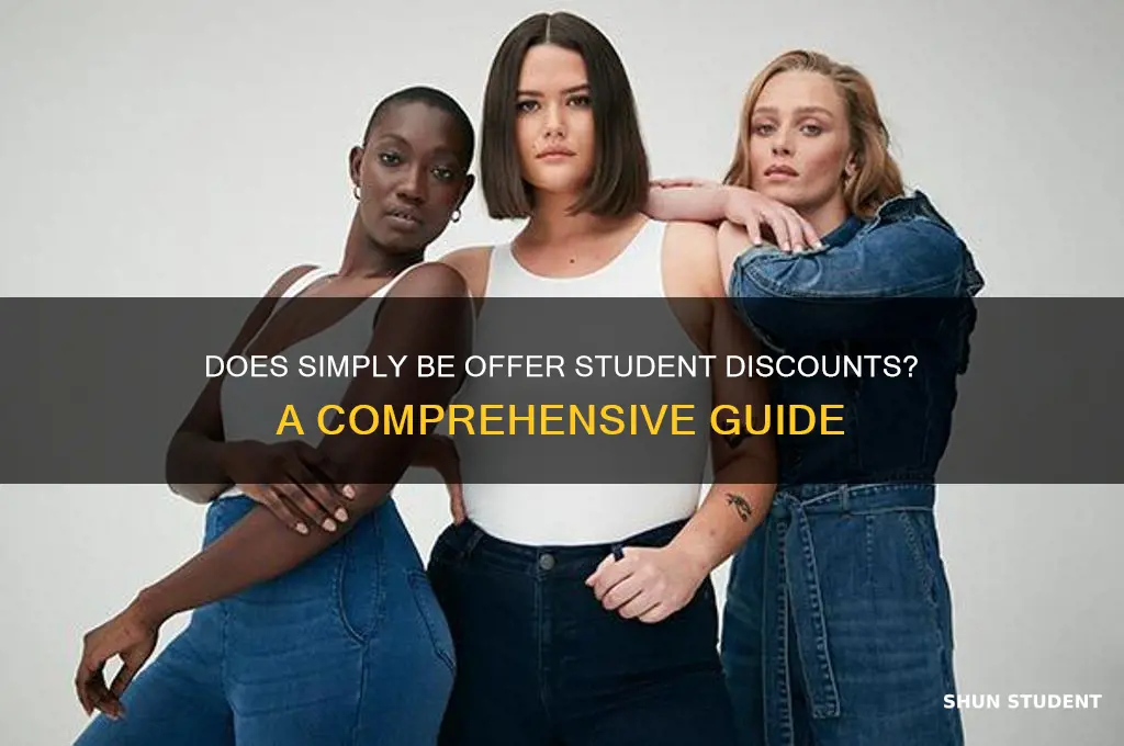 does simply be do student discount