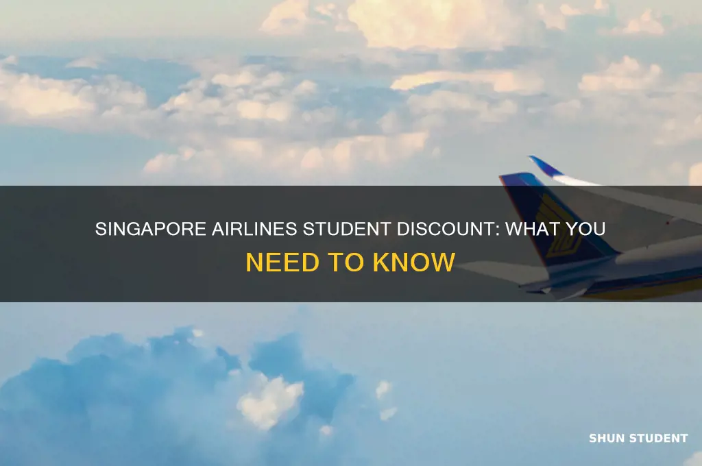 does singapore airlines have student discount