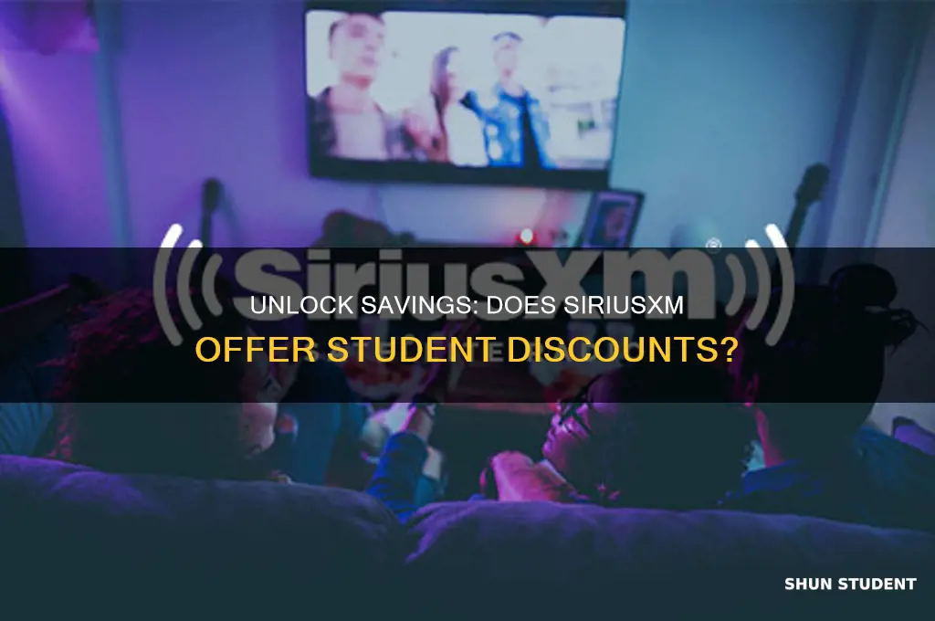 does siriusxm offer student discount