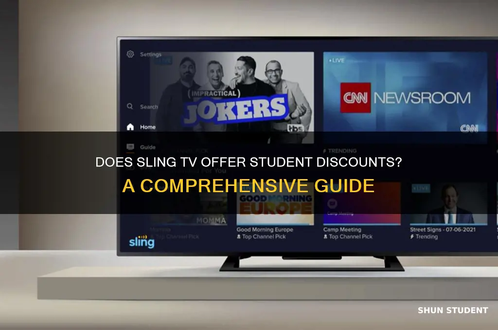 does sling tv offer student discount
