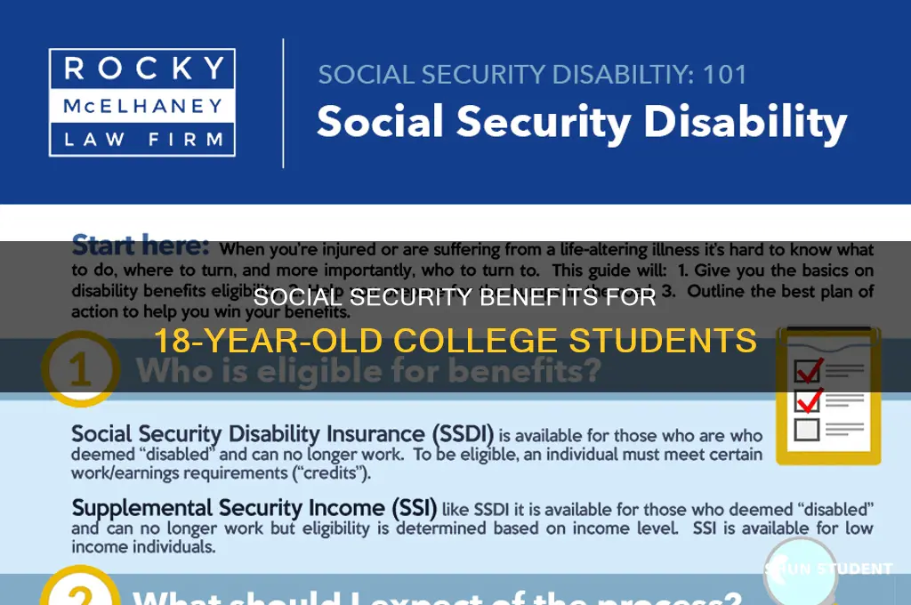 does social security pay for 18 year college student