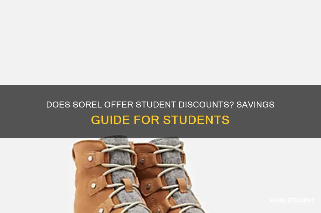 does sorel have student discount