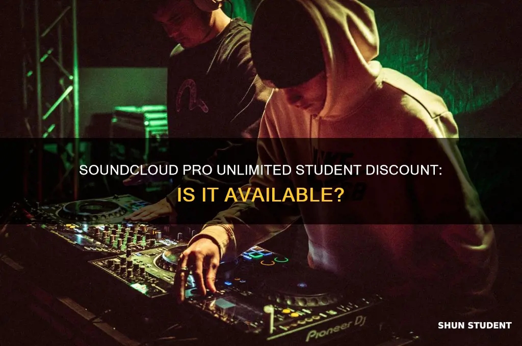 does soundcloud pro unlimited have student discount