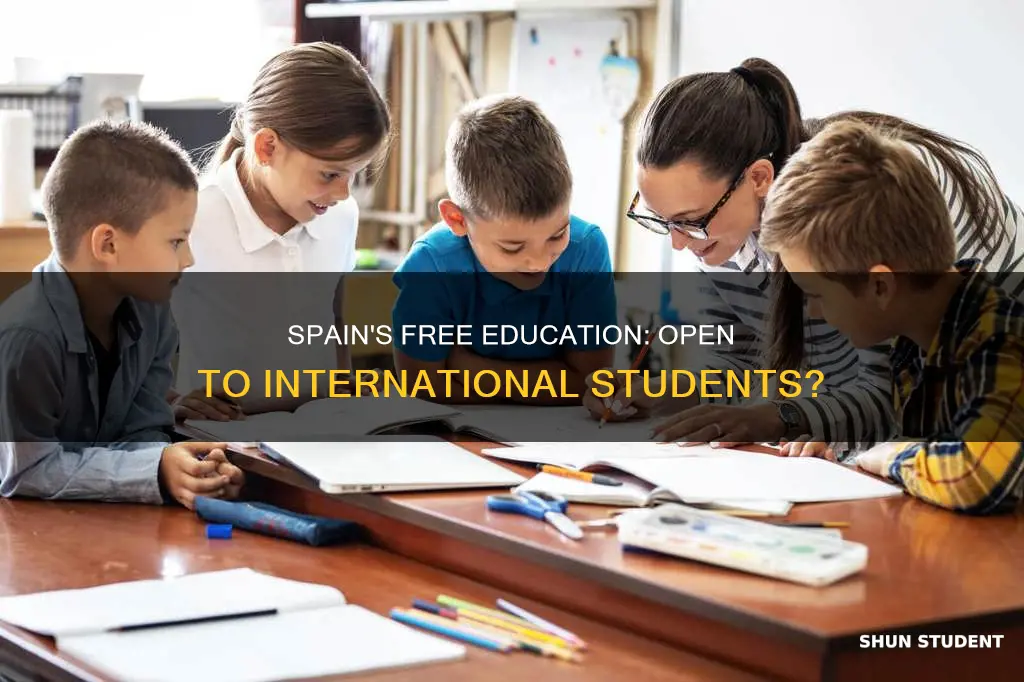 does spain offer free education to international students