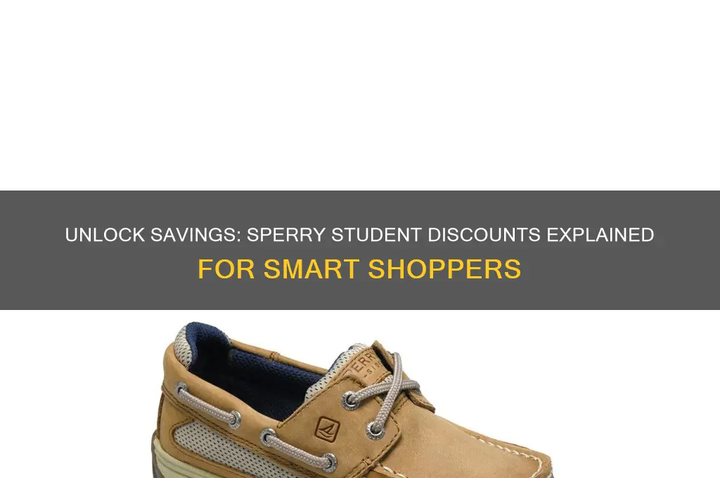 does sperry do student discounts