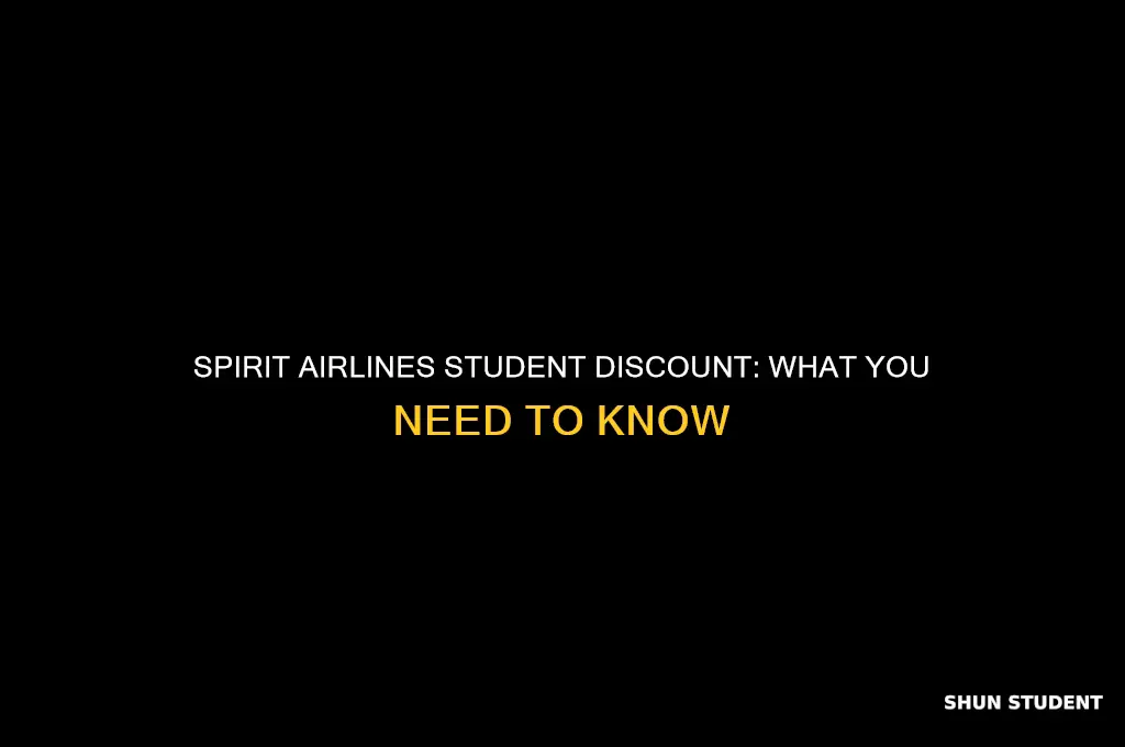 does spirit airlines have student discount