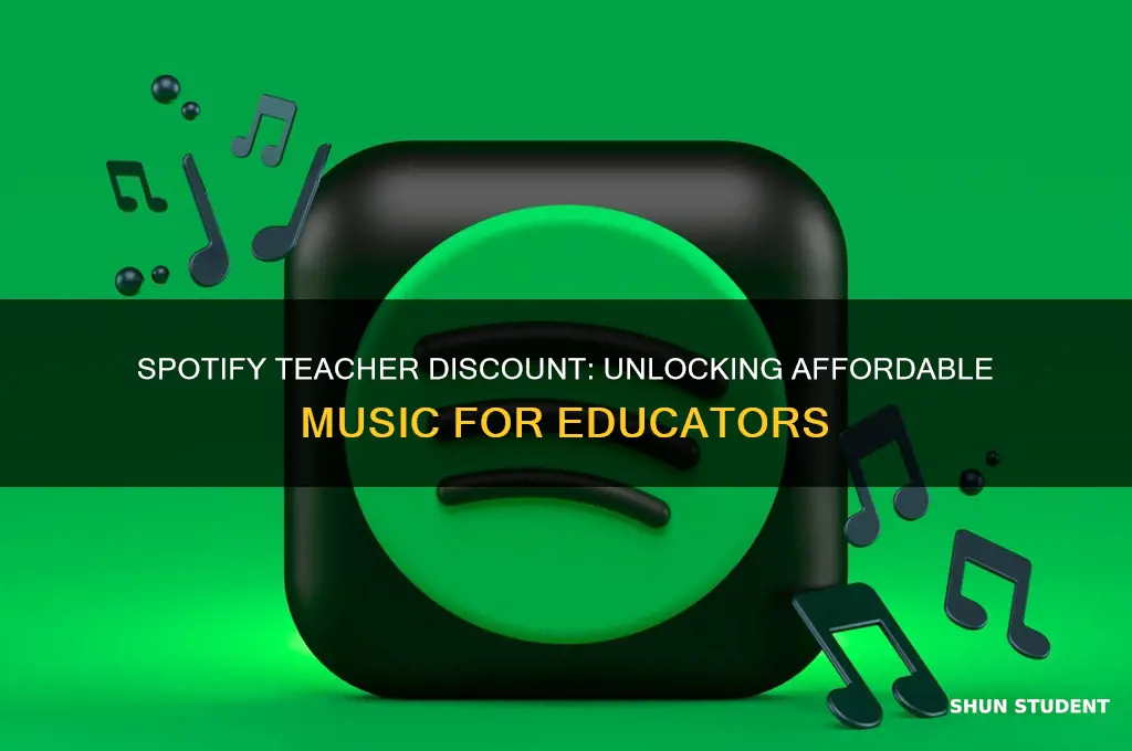 does spotify have teacher discount
