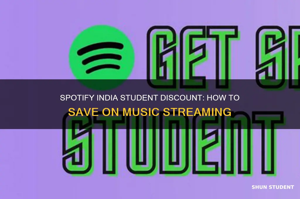 does spotify india have a student discount