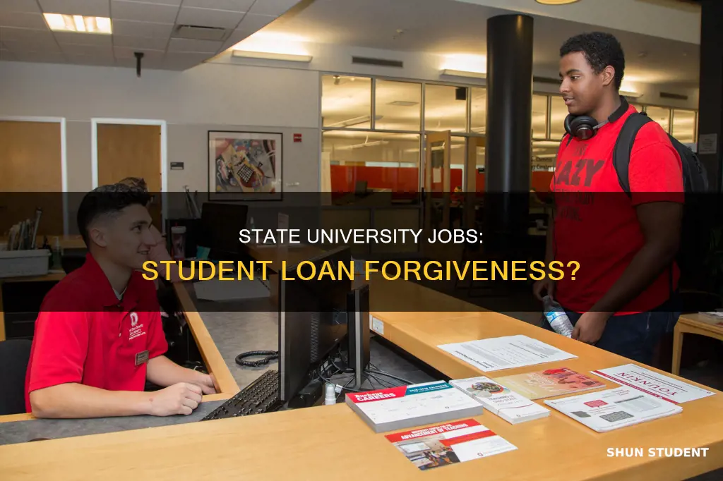 does state university job count towards student loan forgiveness