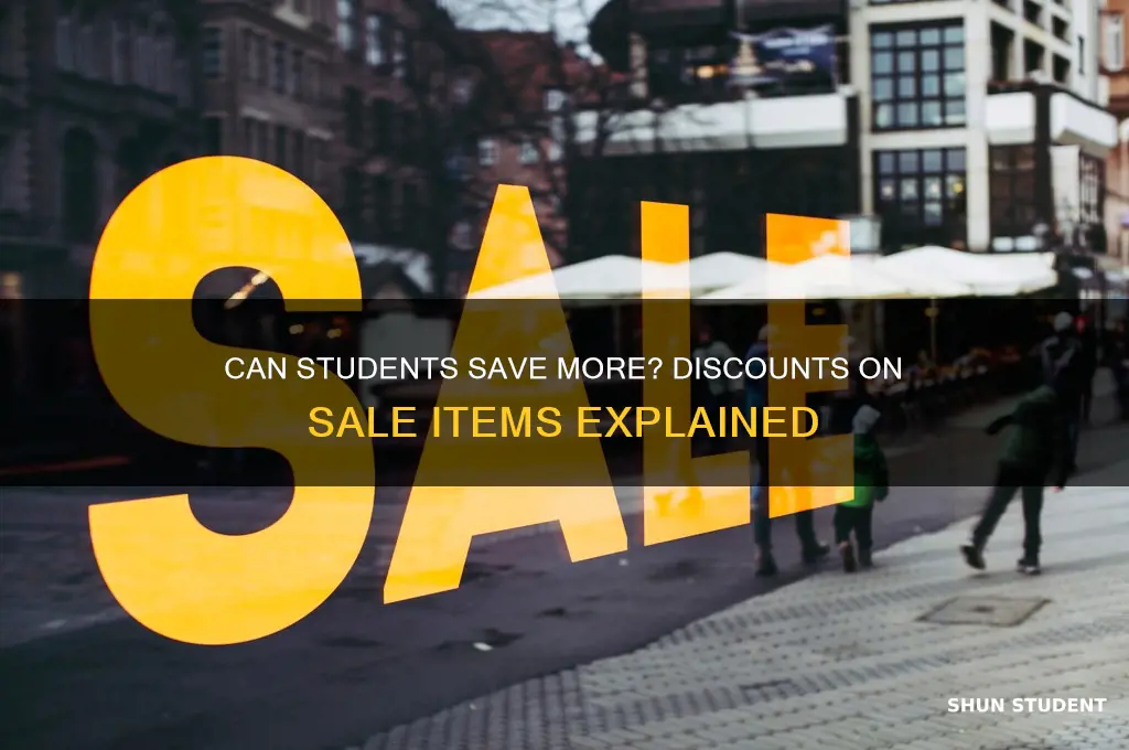 does student discount apply on sale items