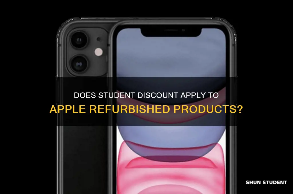 does student discount apply to apple refubishmentsw