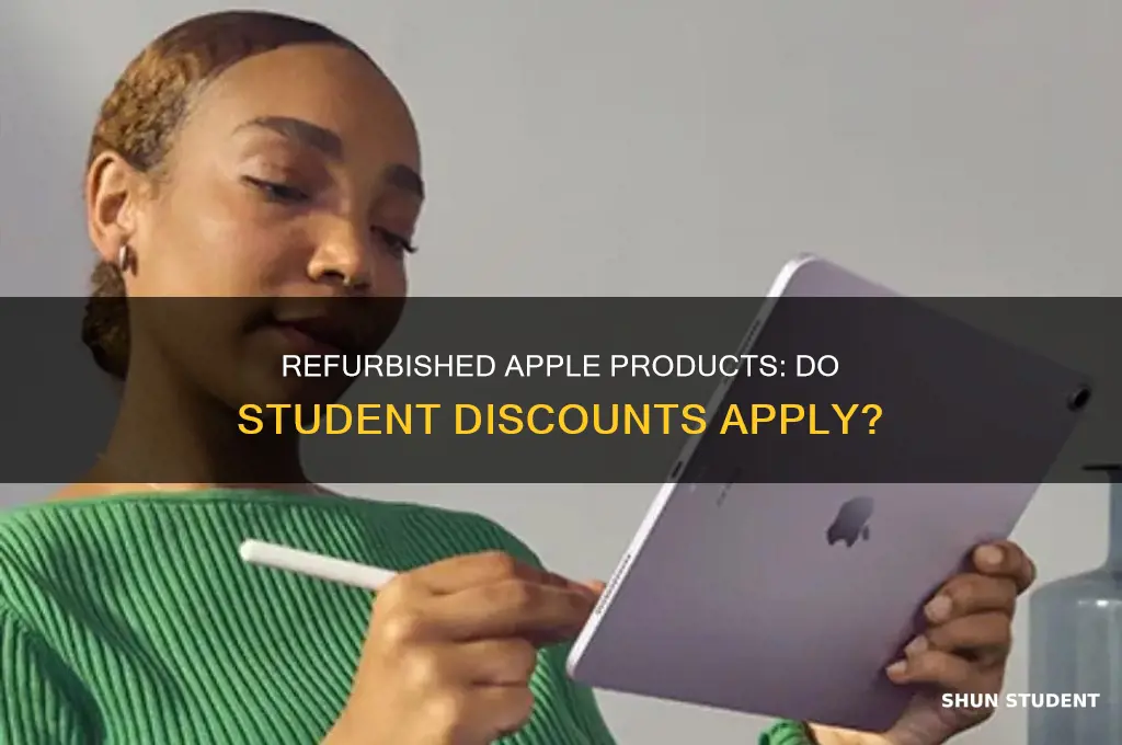 does student discount apply to refurbished apple products