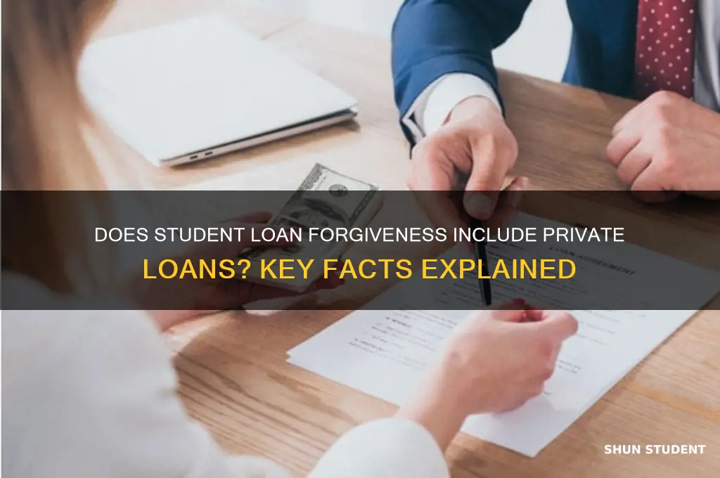 does student loan forgiveness apply to private loans