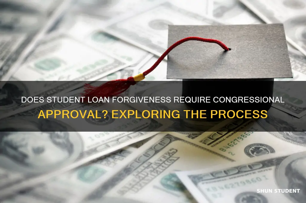 does student loan forgiveness go through congress
