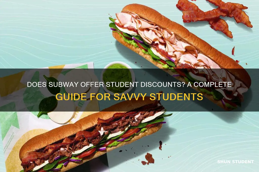 does subway do student discount