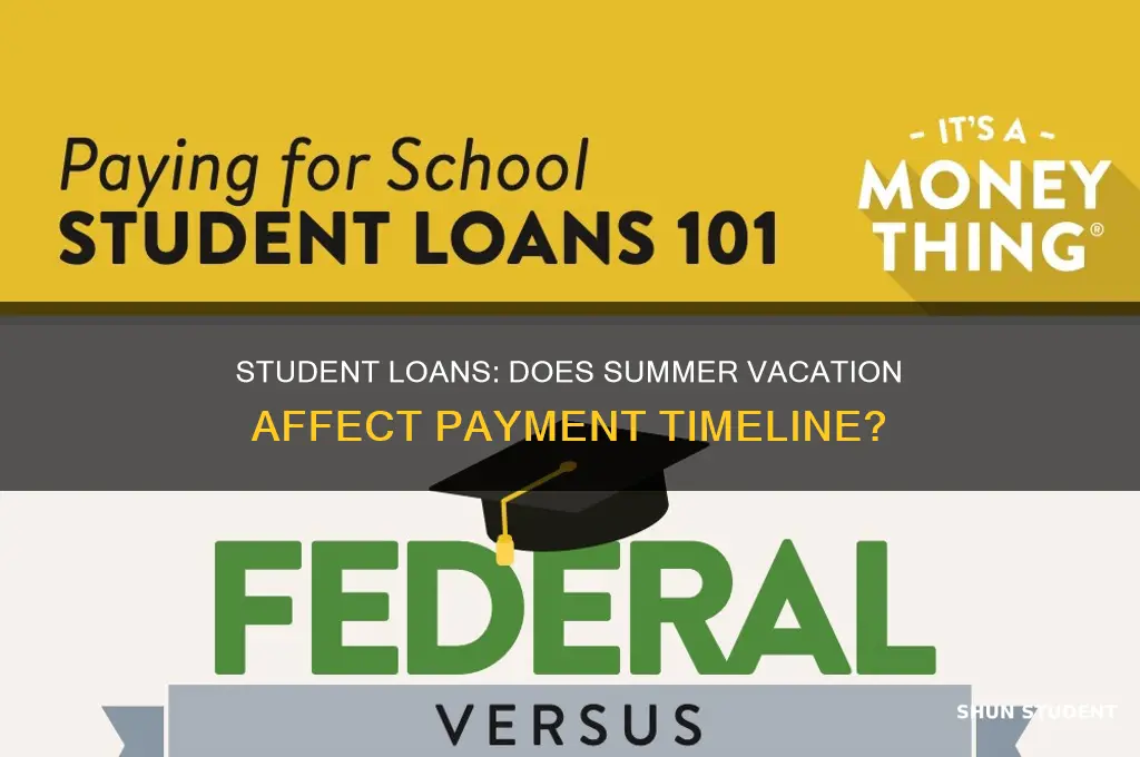 does summer count towards time before paying student loans