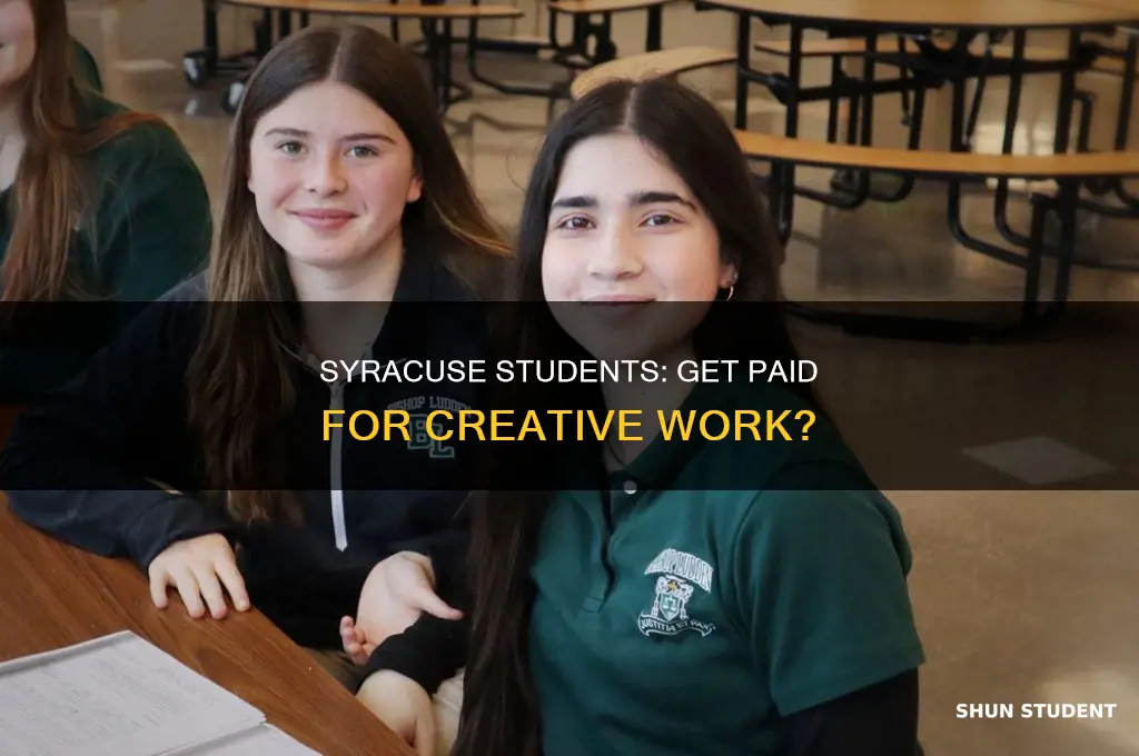 does syracuse pay students for creative work