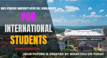 Syracuse University: Full Scholarships for International Students?