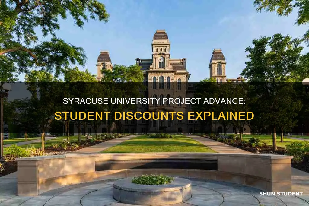 does syracuse university project advance work for student discount