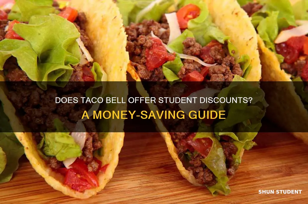 does taco bell do student discount