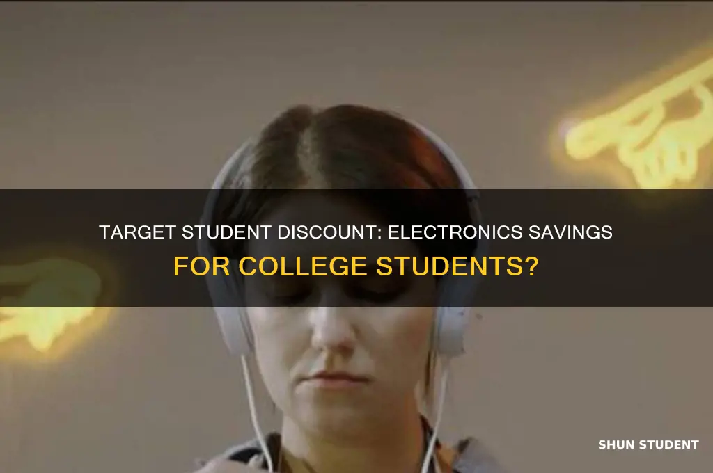 does target have a student discount on electronics