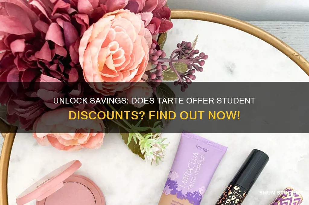 does tarte do student discount