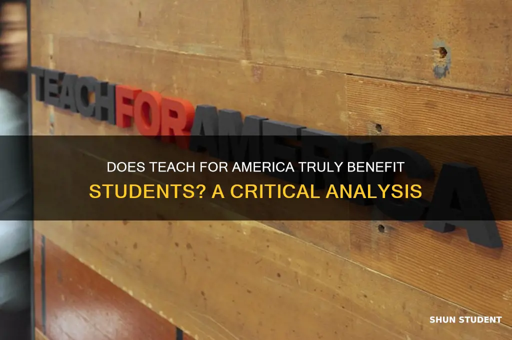 does teach for america help students