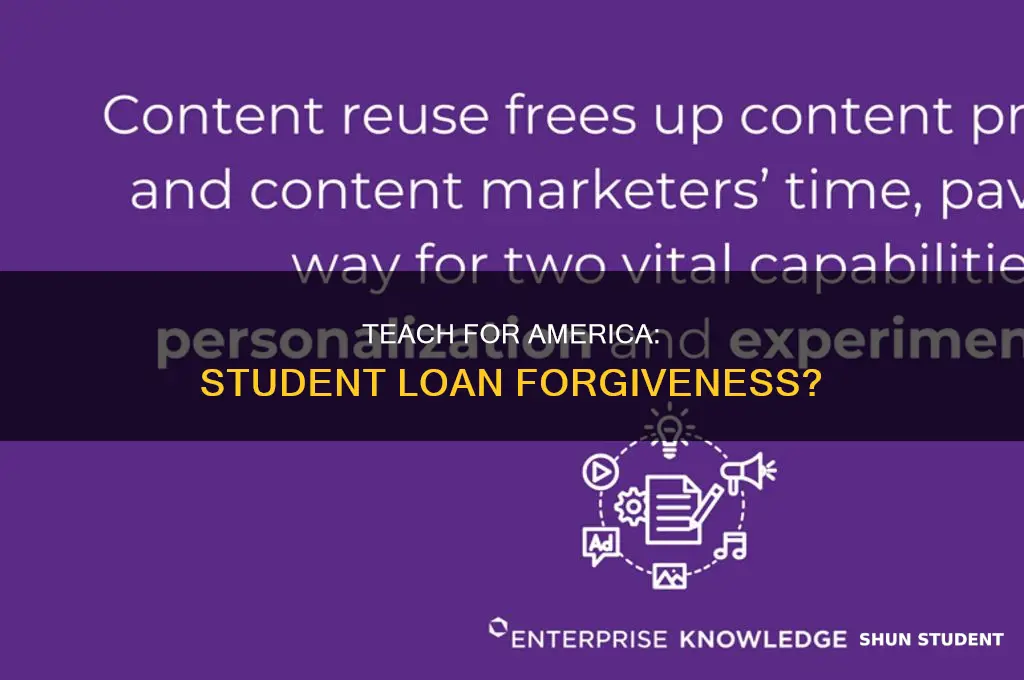 does teach for america pay for student loans