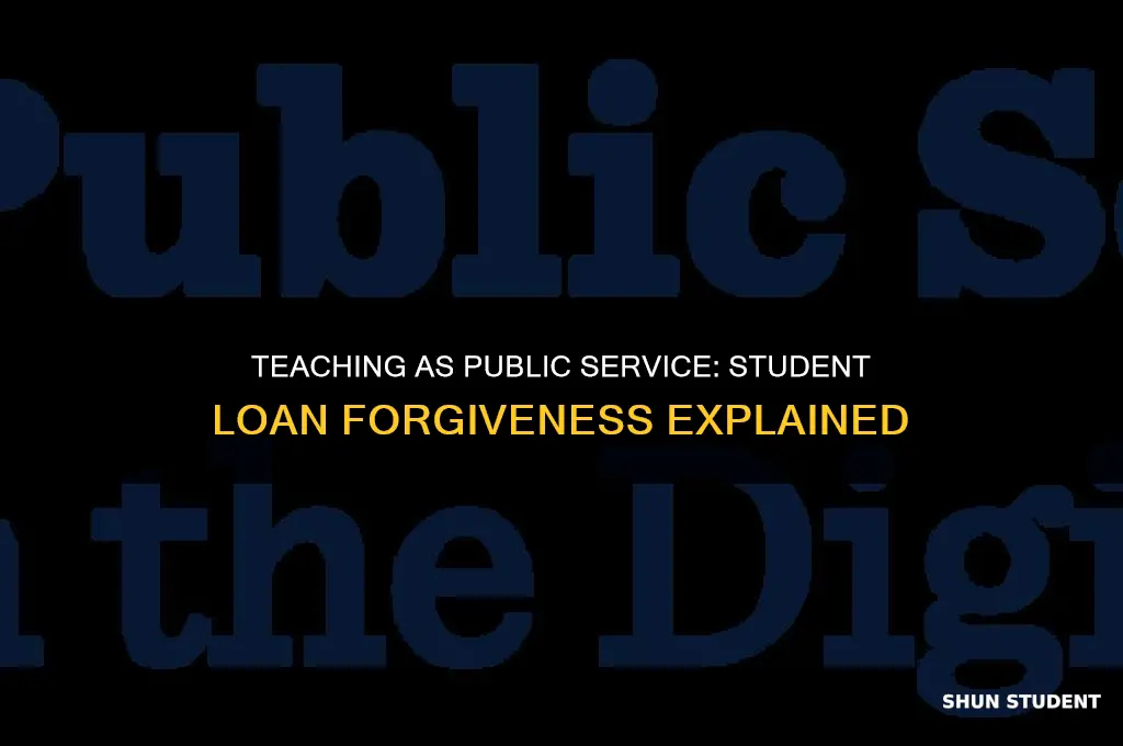 does teaching count as public service for student loans