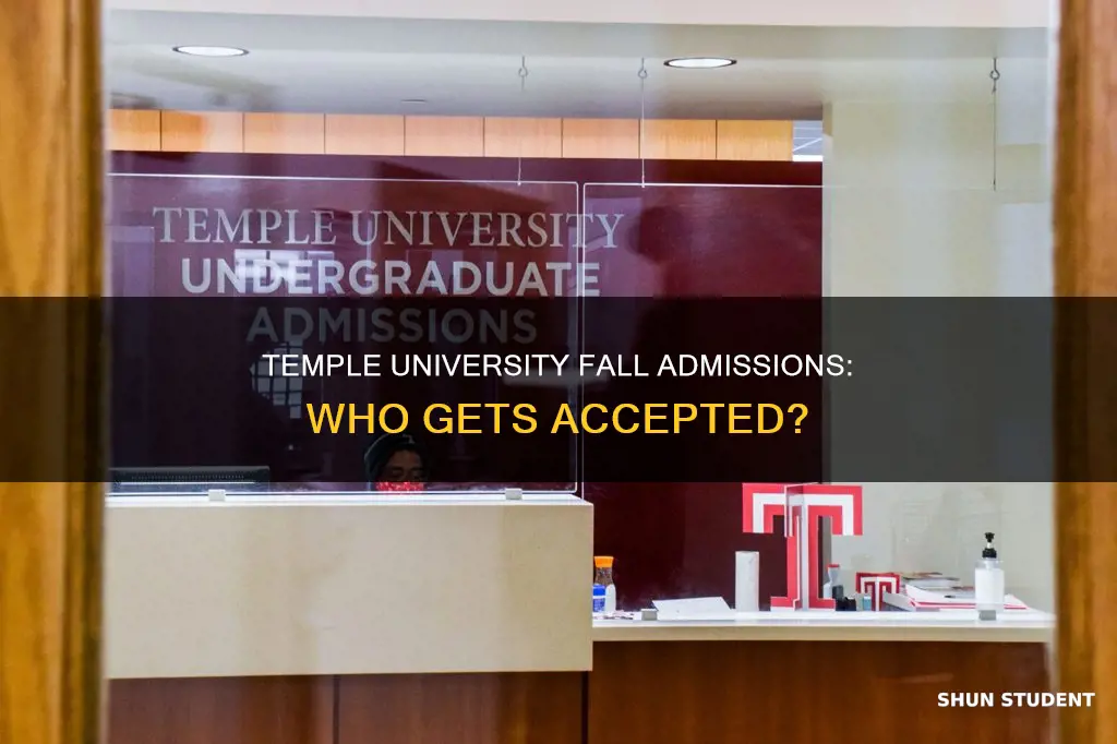 does temple university accept students in fall