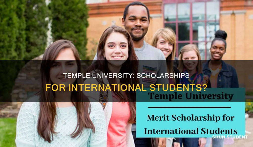 does temple university give scholarships for international students