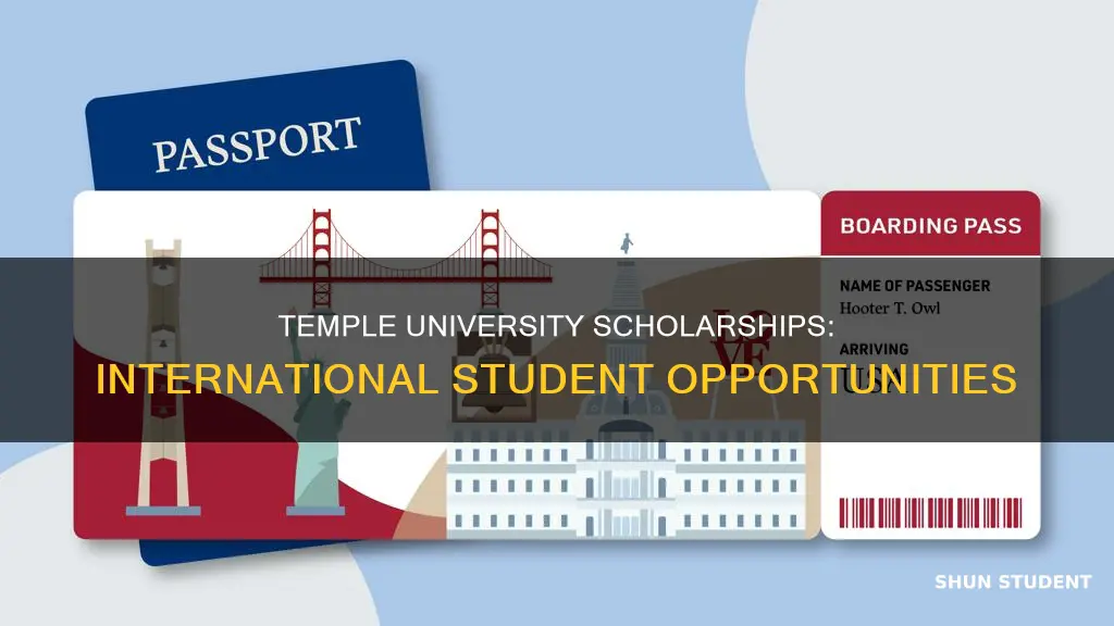 does temple university give scholarships for international students