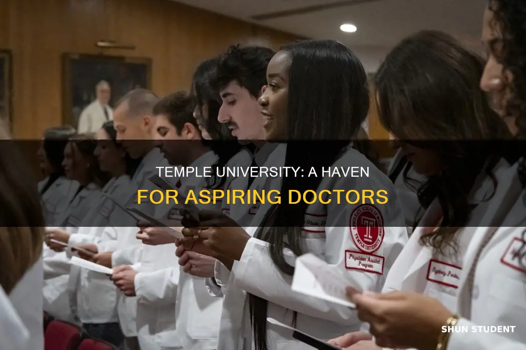 does temple university host med students