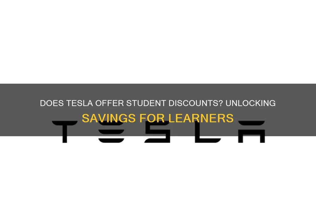 does tesla have a student discount
