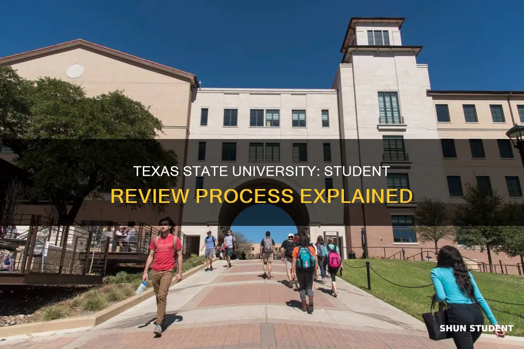 does texas state university put students under review